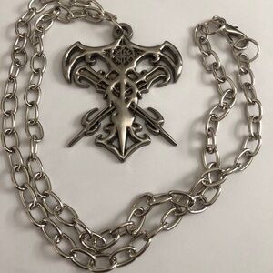 2010 Authentic WWE Undertaker Gothic Pendant Necklace
